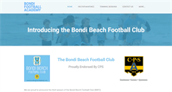 Desktop Screenshot of bondifootball.com