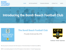 Tablet Screenshot of bondifootball.com